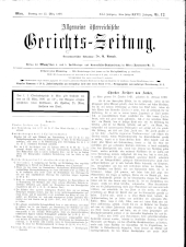 Allgemeine Österreichische Gerichtszeitung