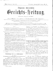 Allgemeine Österreichische Gerichtszeitung