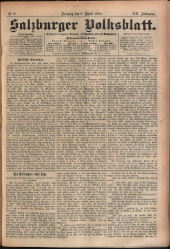Salzburger Volksblatt: unabh. Tageszeitung f. Stadt u. Land Salzburg
