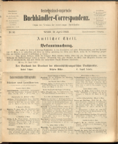 Oesterreichische Buchhändler-Correspondenz