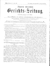 Allgemeine Österreichische Gerichtszeitung