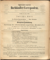 Oesterreichische Buchhändler-Correspondenz