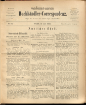 Oesterreichische Buchhändler-Correspondenz