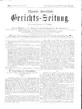 Allgemeine Österreichische Gerichtszeitung