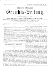 Allgemeine Österreichische Gerichtszeitung