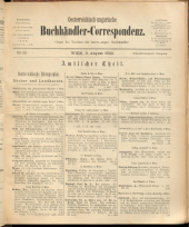 Oesterreichische Buchhändler-Correspondenz