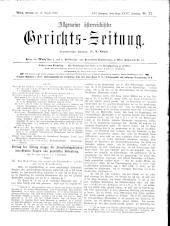 Allgemeine Österreichische Gerichtszeitung