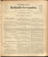 Oesterreichische Buchhändler-Correspondenz