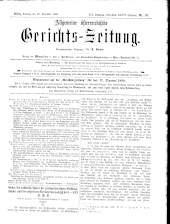 Allgemeine Österreichische Gerichtszeitung