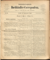 Oesterreichische Buchhändler-Correspondenz