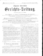 Allgemeine Österreichische Gerichtszeitung