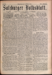 Salzburger Volksblatt: unabh. Tageszeitung f. Stadt u. Land Salzburg