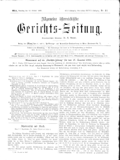 Allgemeine Österreichische Gerichtszeitung