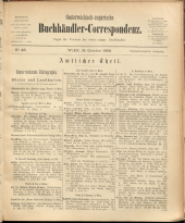 Oesterreichische Buchhändler-Correspondenz