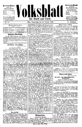 Volksblatt für Stadt und Land