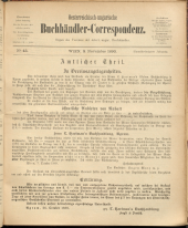 Oesterreichische Buchhändler-Correspondenz