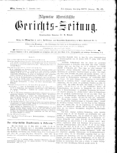 Allgemeine Österreichische Gerichtszeitung