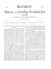 Zeitschrift für Notariat und freiwillige Gerichtsbarkeit in Österreich