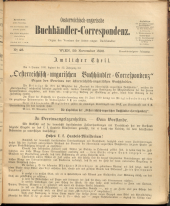 Oesterreichische Buchhändler-Correspondenz