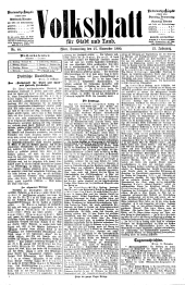 Volksblatt für Stadt und Land