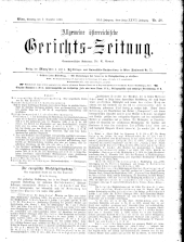 Allgemeine Österreichische Gerichtszeitung