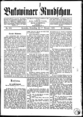 Bukowinaer Rundschau