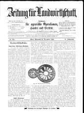 Zeitung für Landwirtschaft