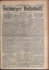 Salzburger Volksblatt: unabh. Tageszeitung f. Stadt u. Land Salzburg