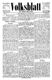 Volksblatt für Stadt und Land