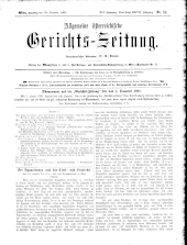 Allgemeine Österreichische Gerichtszeitung