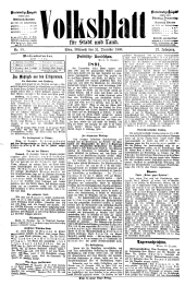 Volksblatt für Stadt und Land