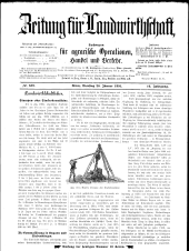 Zeitung für Landwirtschaft