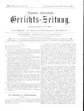 Allgemeine Österreichische Gerichtszeitung