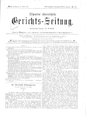 Allgemeine Österreichische Gerichtszeitung