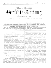 Allgemeine Österreichische Gerichtszeitung