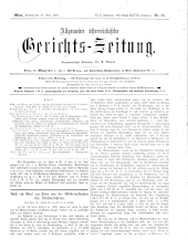 Allgemeine Österreichische Gerichtszeitung