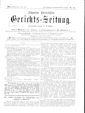 Allgemeine Österreichische Gerichtszeitung