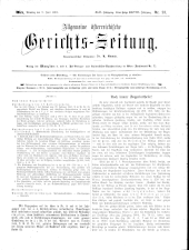 Allgemeine Österreichische Gerichtszeitung