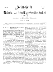 Zeitschrift für Notariat und freiwillige Gerichtsbarkeit in Österreich