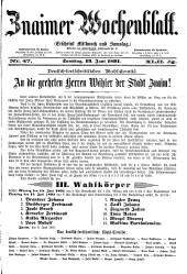Znaimer Wochenblatt