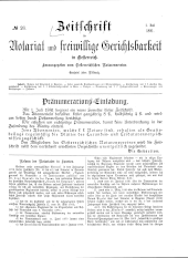Zeitschrift für Notariat und freiwillige Gerichtsbarkeit in Österreich