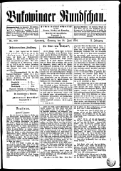 Bukowinaer Rundschau