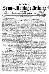 Wiener Sonn- und Montags-Zeitung