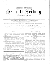 Allgemeine Österreichische Gerichtszeitung