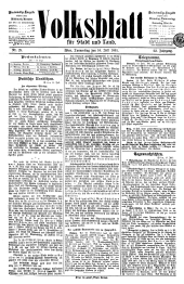 Volksblatt für Stadt und Land