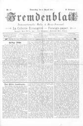 Fremdenblatt - Organ für die böhmischen Kurorte