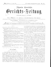 Allgemeine Österreichische Gerichtszeitung