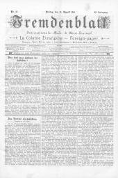 Fremdenblatt - Organ für die böhmischen Kurorte