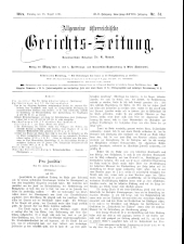 Allgemeine Österreichische Gerichtszeitung