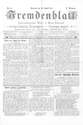 Fremdenblatt - Organ für die böhmischen Kurorte